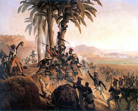 Battle at San Domingo also known as Battle for Palm Tree Hill By January Suchodolski (1797-1875) Circa 1844. Source: Wikipedia Commons.